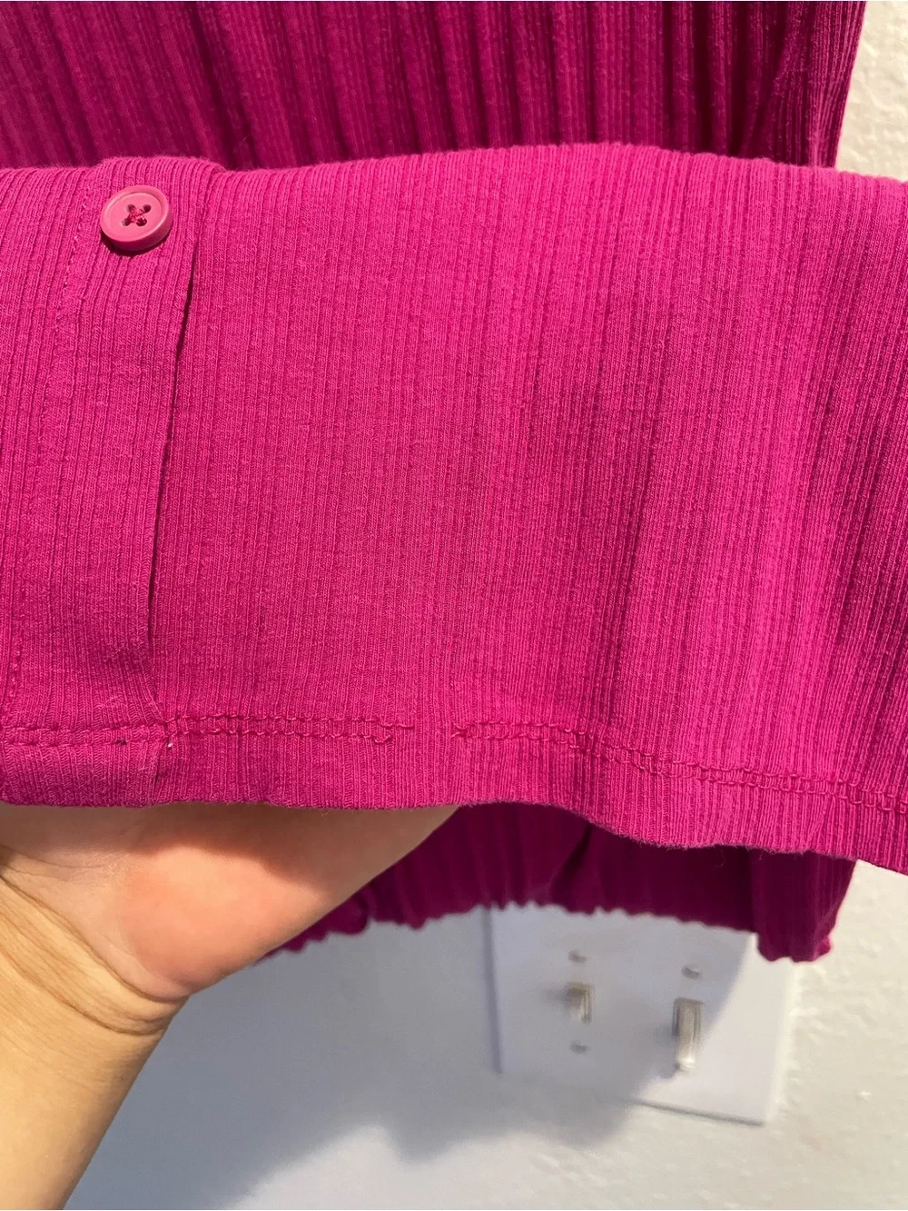🌸Art Class Girls XL 14/16 Fuchsia Ribbed Button Tank Dress